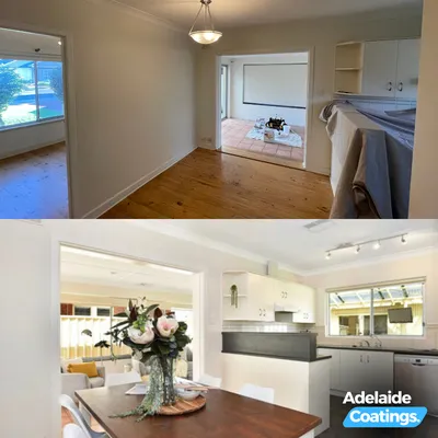 Before and after painting project 2