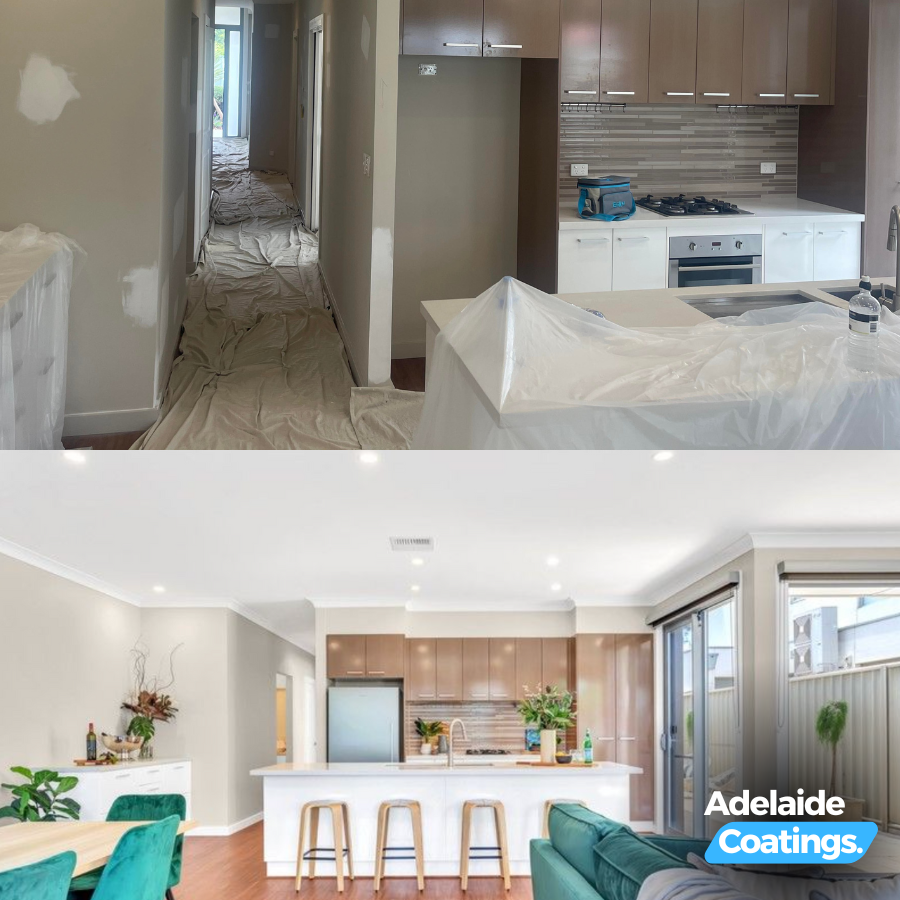 Before and after painting project 1