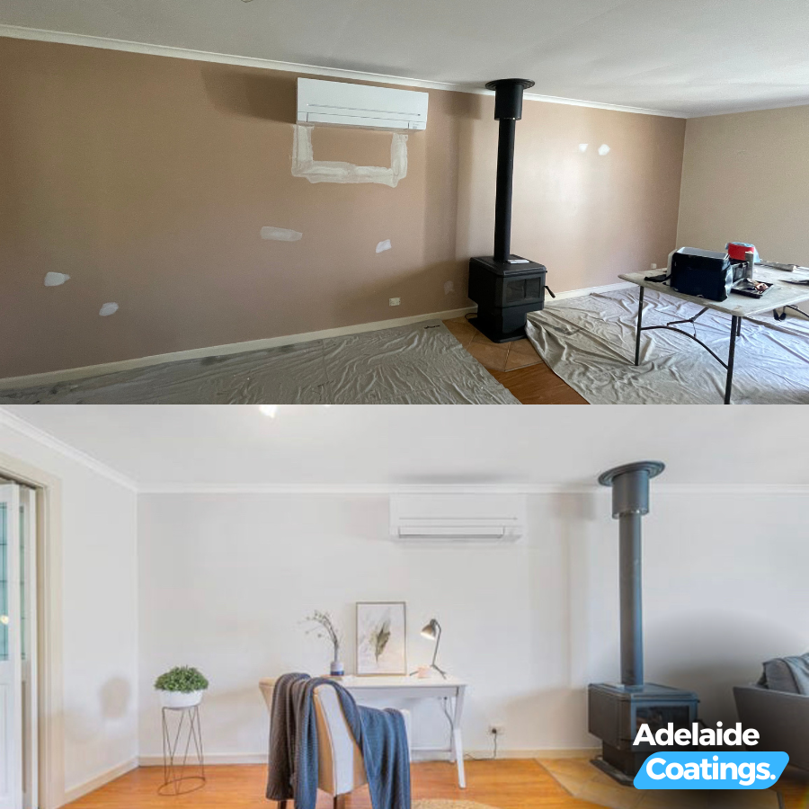 Before and after painting project 4